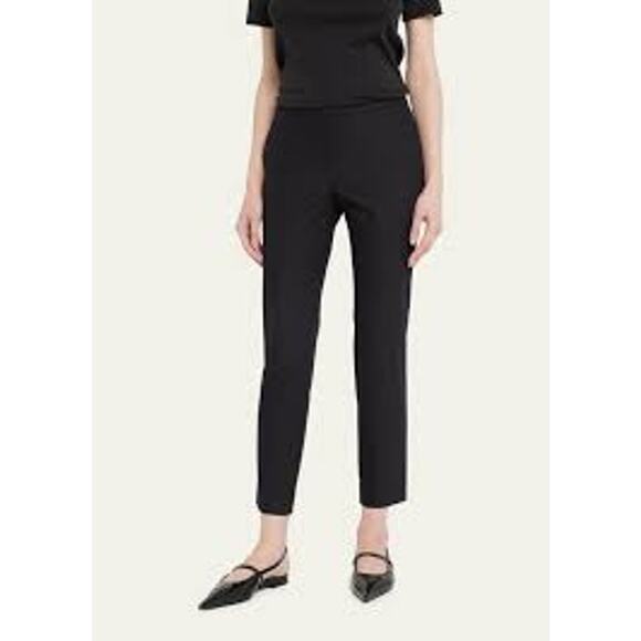 Theory Black Trouser Tuxedo Slim Pants Size 4 - Picture 1 of 10